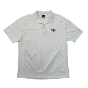 Nike Polo Shirt Mens XL Extra Large White Golf Dri Fit Classic Car Short Sleeve